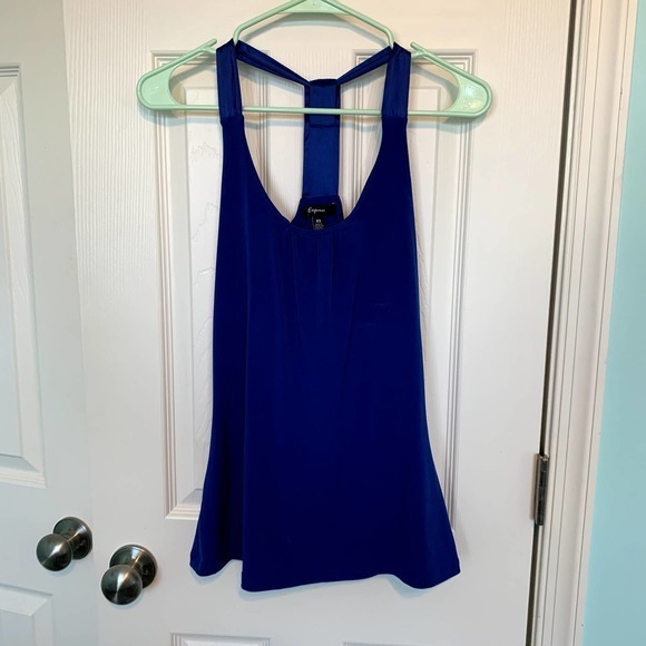 Express Women's Size Extra Small Royal‎ Blue Racerback Tank - Picture 1 of 5
